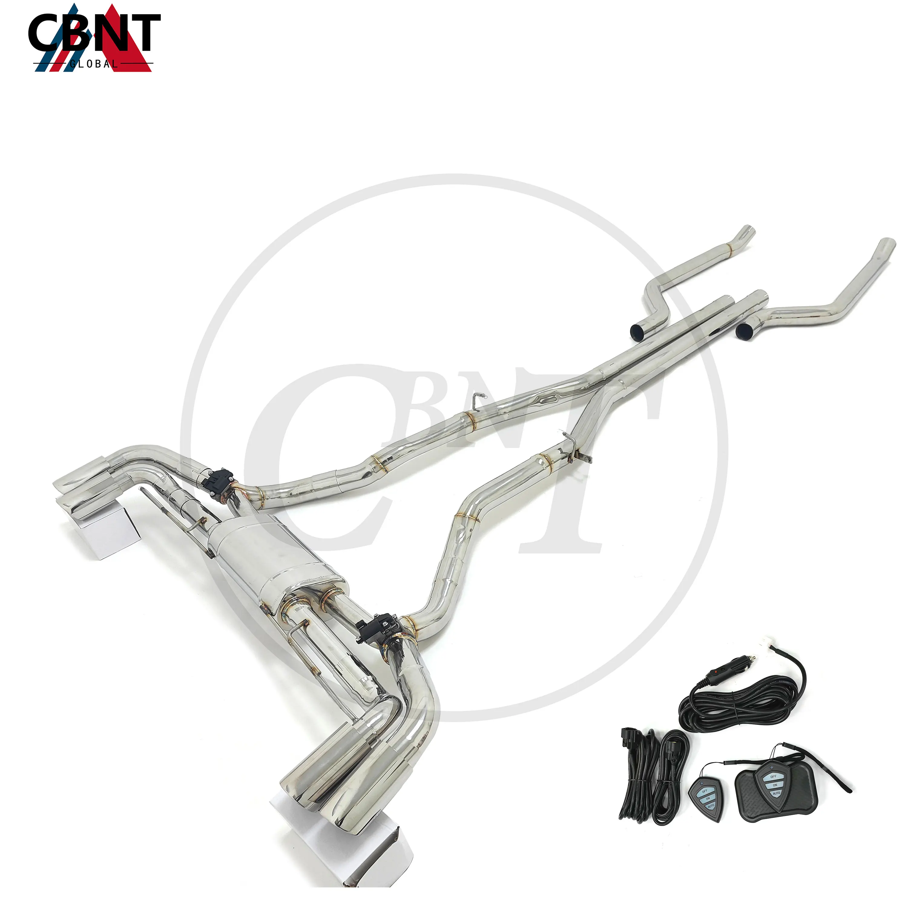 CBNT for BMW X5 G05 X6 G06 X7 G07 M50i M60i V8 4.4T Valved Exhaust Catback SS304 Performance Exhaust-pipe with Valve Muffler