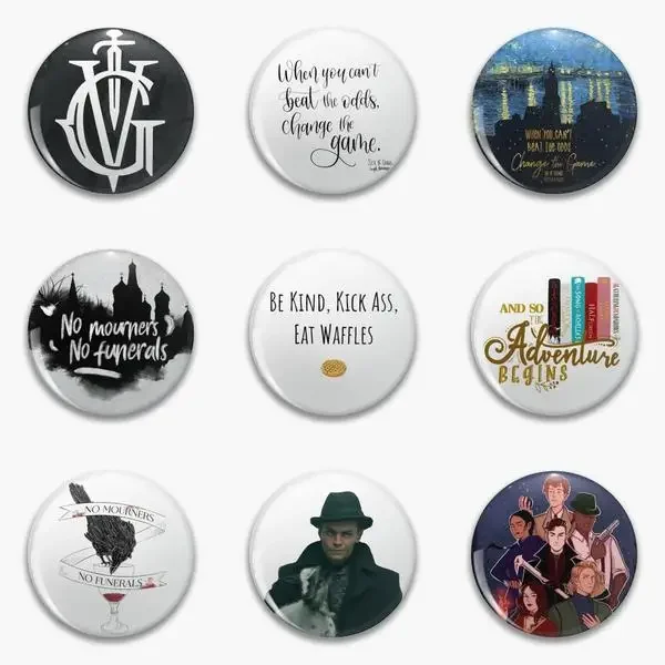 Six Of Crows No Mourners Funerals Soft Button Pin Customizable Women Brooch Decor Cute Badge Lapel Pin Gift Fashion Metal
