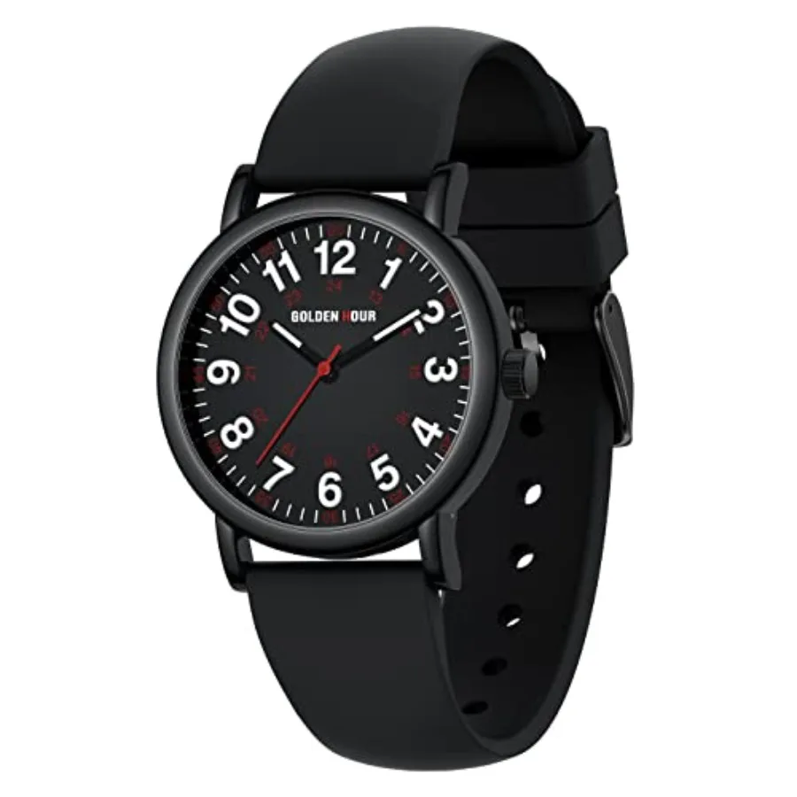 

Waterproof Nurse Watch for Medical Professionals, Students Women Men - Military Time Luminouse Easy Read Dial, 24 Hour with Sec