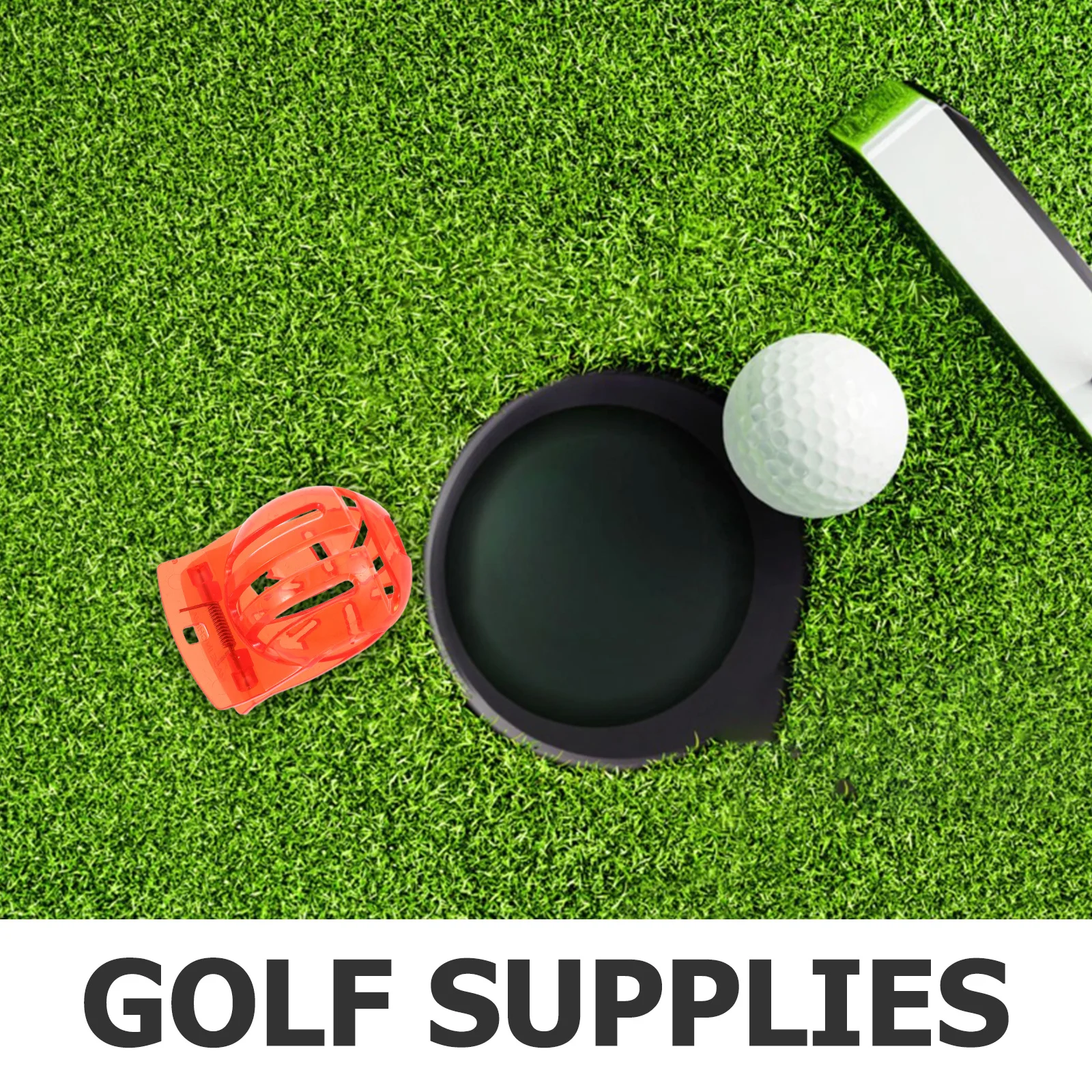 8pcs Ball Line Marker Clip Tool Reusable Plastic Putting Guide Portable Training Aid - Golf Ball Marking Stencil, Putting