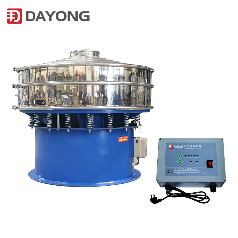 Ultrasonic Circle Rotary Vibrating Separator Powder Mesh Sieve Screen Machine With Motor Core Component