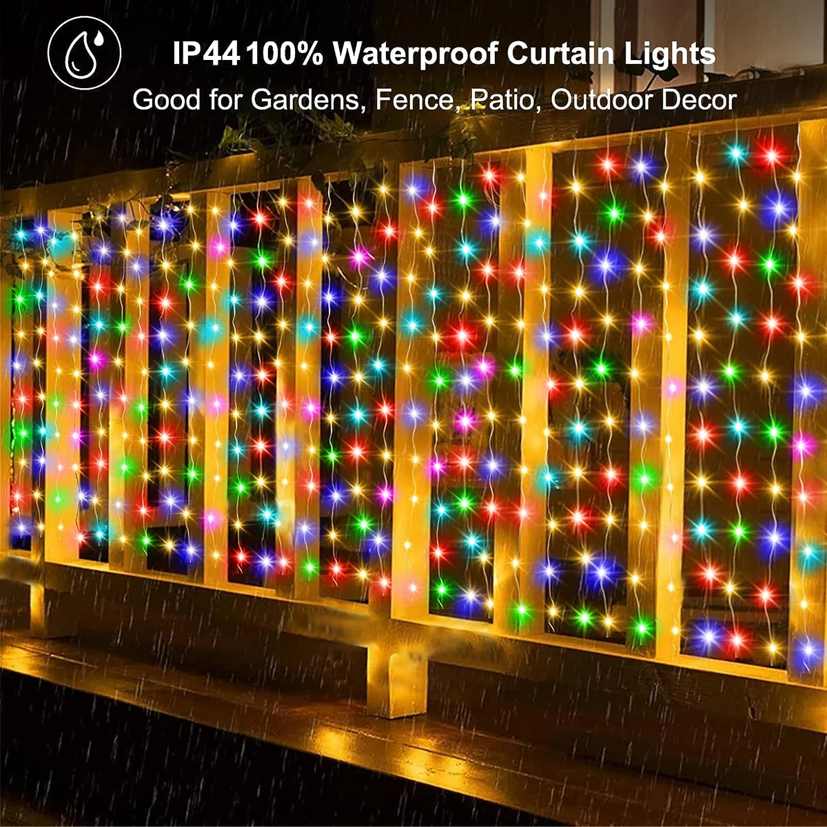 Solar LED String Lights Curtain Light Outdoor Garden Solar Copper Wire Fairy Lights Wedding Holiday Christmas Decor Solar Lamps