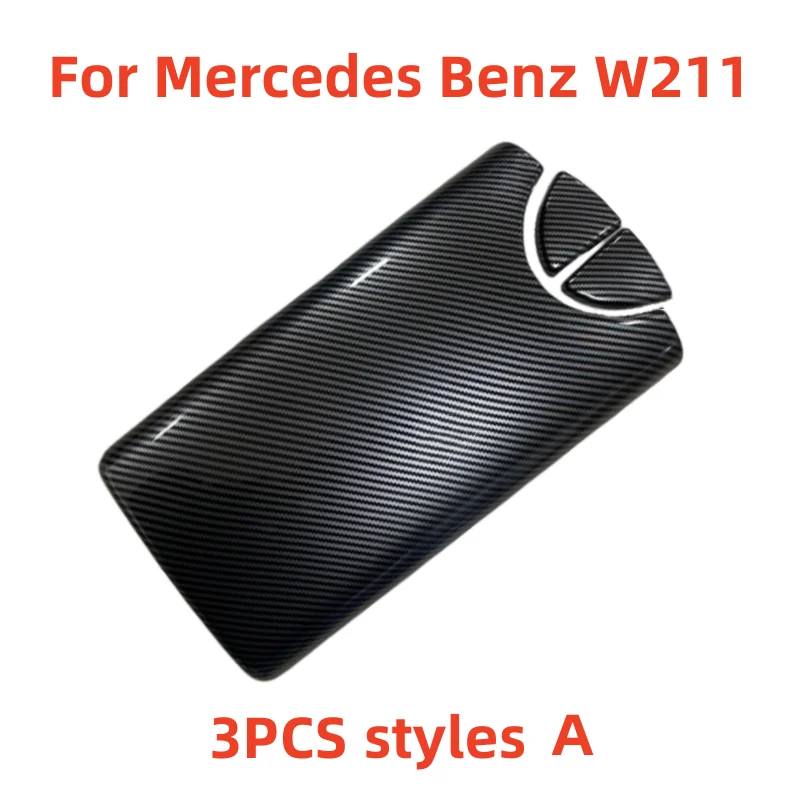 Car Styling Center Console Tidying Armrest Box Panel Cover Sticker Trim For Mercedes Benz E class W211 2003-2008 Car Accessories