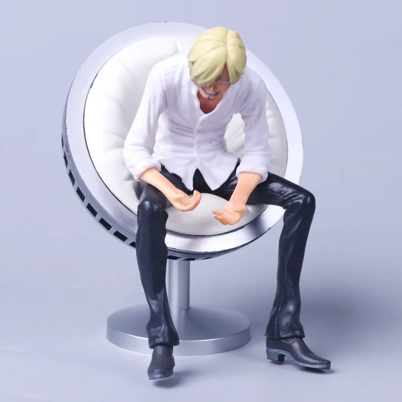 Bandai One Piece Sanji Reiju Anime Vinsmoke Family Battlesuit Action Figure Doll PVC Model Collection Figurine Toys 11CM