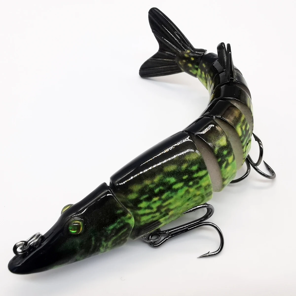 ANFS Angelköder für Barschforellen, mehrfach gegliederte Swimbaits, langsam sinkende bionische Schwimmköder, Barsch, Süßwasser, Salzwasserbarsch
