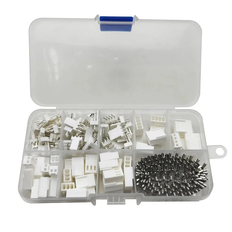 50Sets/Box KF2510 2.54mm 2Pin 3Pin 4Pin Male Female Connector Pin Header Housing Terminal Straight/Curved Needle