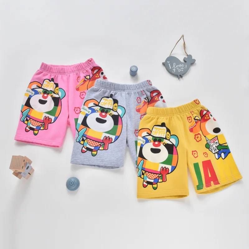 

Japanese Children's Shorts Cartoon Printing Shorts Summer New Boys Clothes Girls Fashion Cute Pant Fashion Casual Pants Bottom