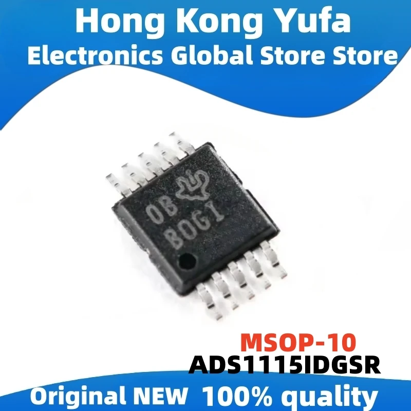 1~5pcs/lot ADS1115IDGSR VSSOP-10 Screen printing BOGI 16 bit oscillator chip in stock