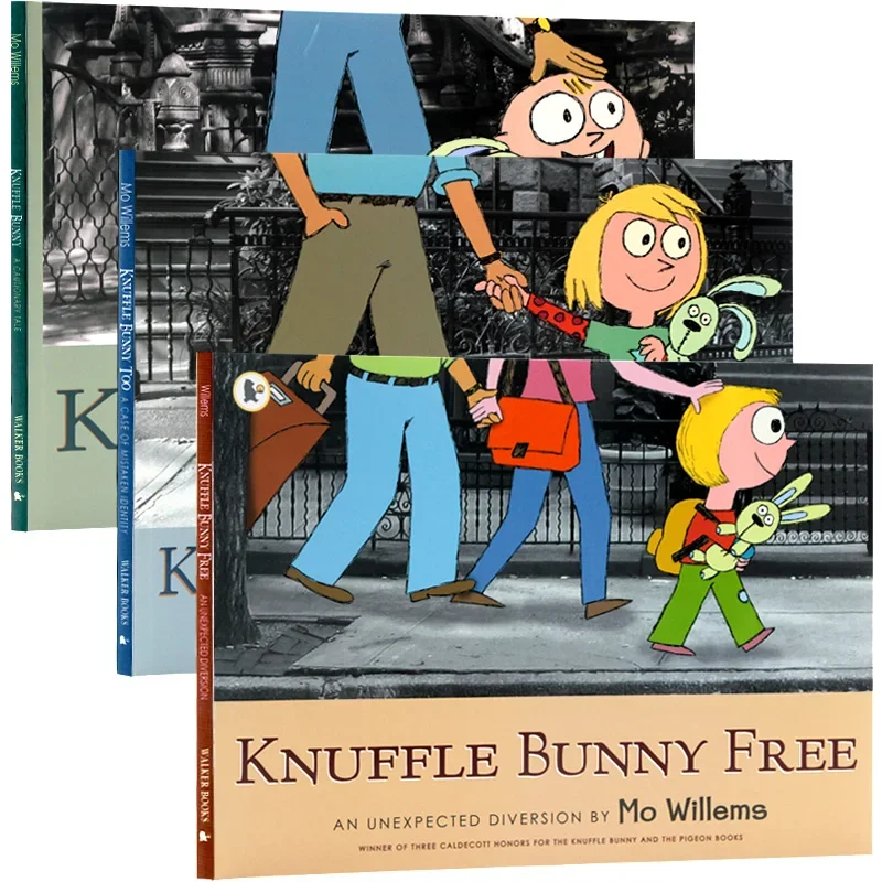 

Knuffle bunny too free 1 2 3, Children's books aged 2 3 4 5 6 English book, Picture Books Stories HJ-013