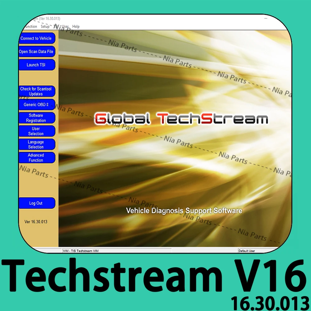 FOR OTC Scanner MINI VCI Techstream 16.30.013 Diagnostic software Automobiles and car part Auto Repair Scanning tool ECU ECM VCI