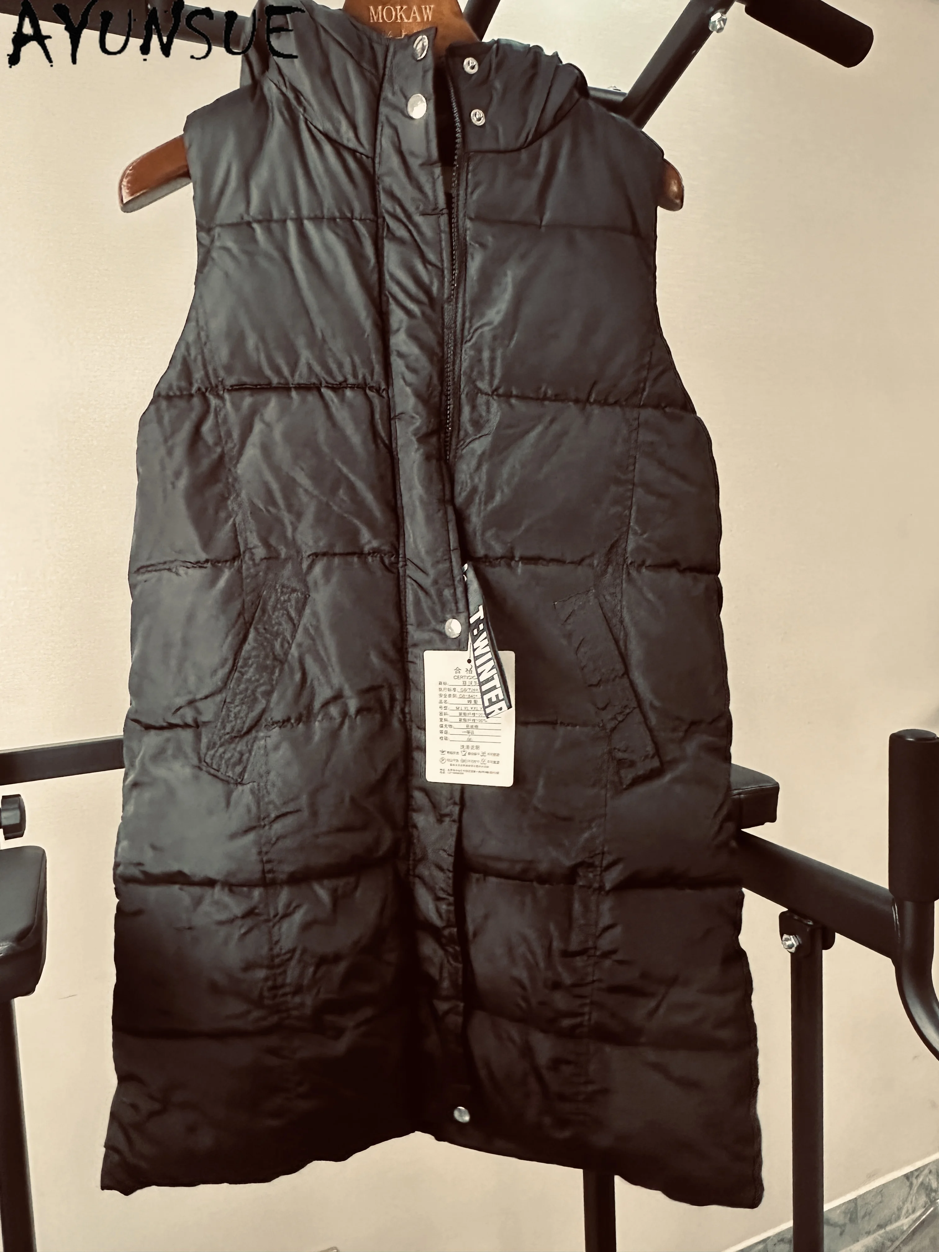 

AYUSNUE жилет для мужчин, зимняя парка, хлопковая куртка без рукавов, мужское уникальное пальто, акция, мелкие вкусы, возврат и не обмен