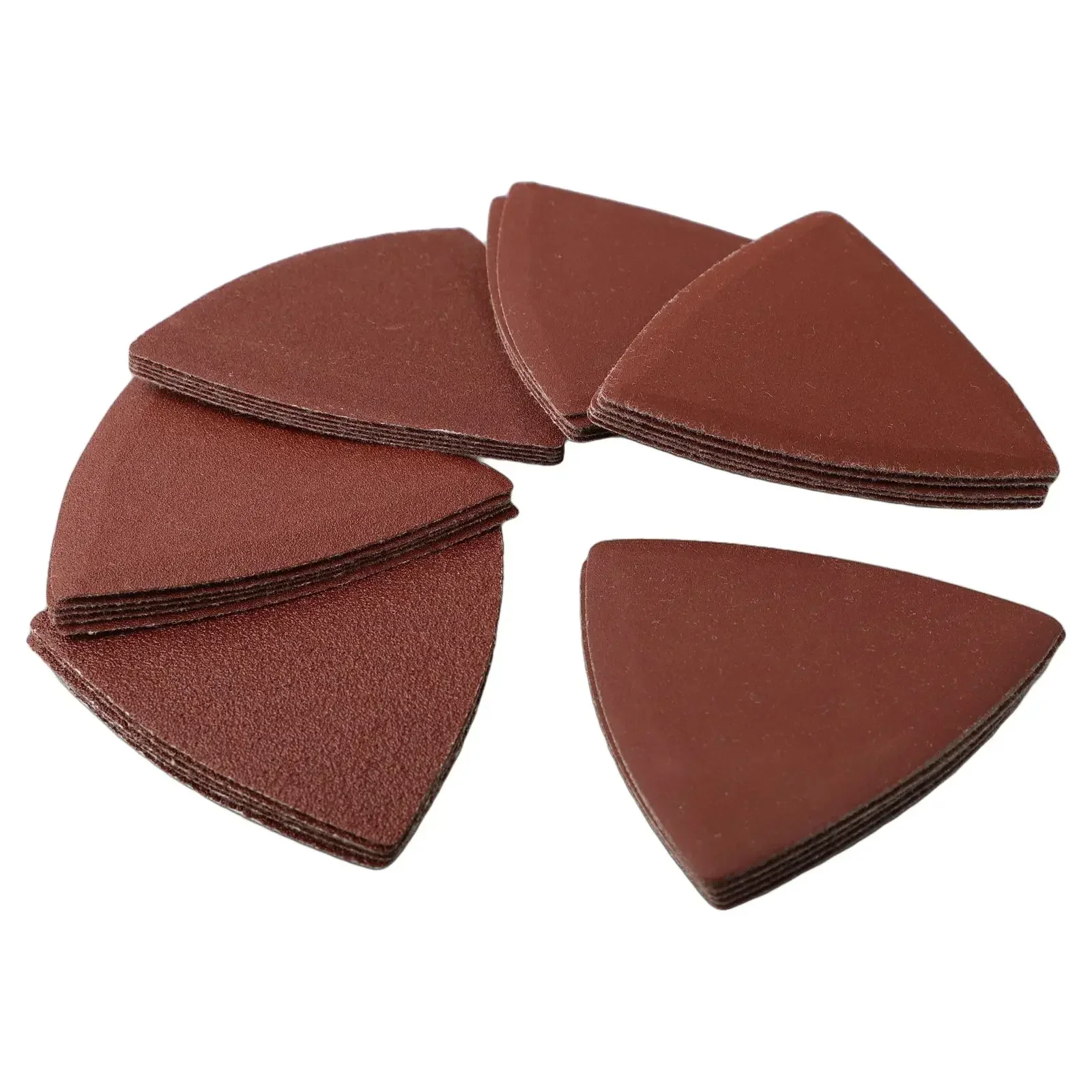 30pcs Triangle Sandpaper Fit 80mm Multitool Sanding Pads Aluminum Oxide Sandpaper For Polishing Wood Glass Carpentry Tools