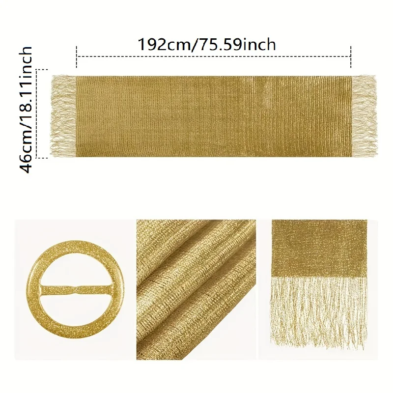 أزياء طويلة هامش الحجاب النساء المسلمات الحجاب عشاء الرقص هامش وشاح حزب ليلة خارج مساء ارتداء اكسسوارات أنيقة #3