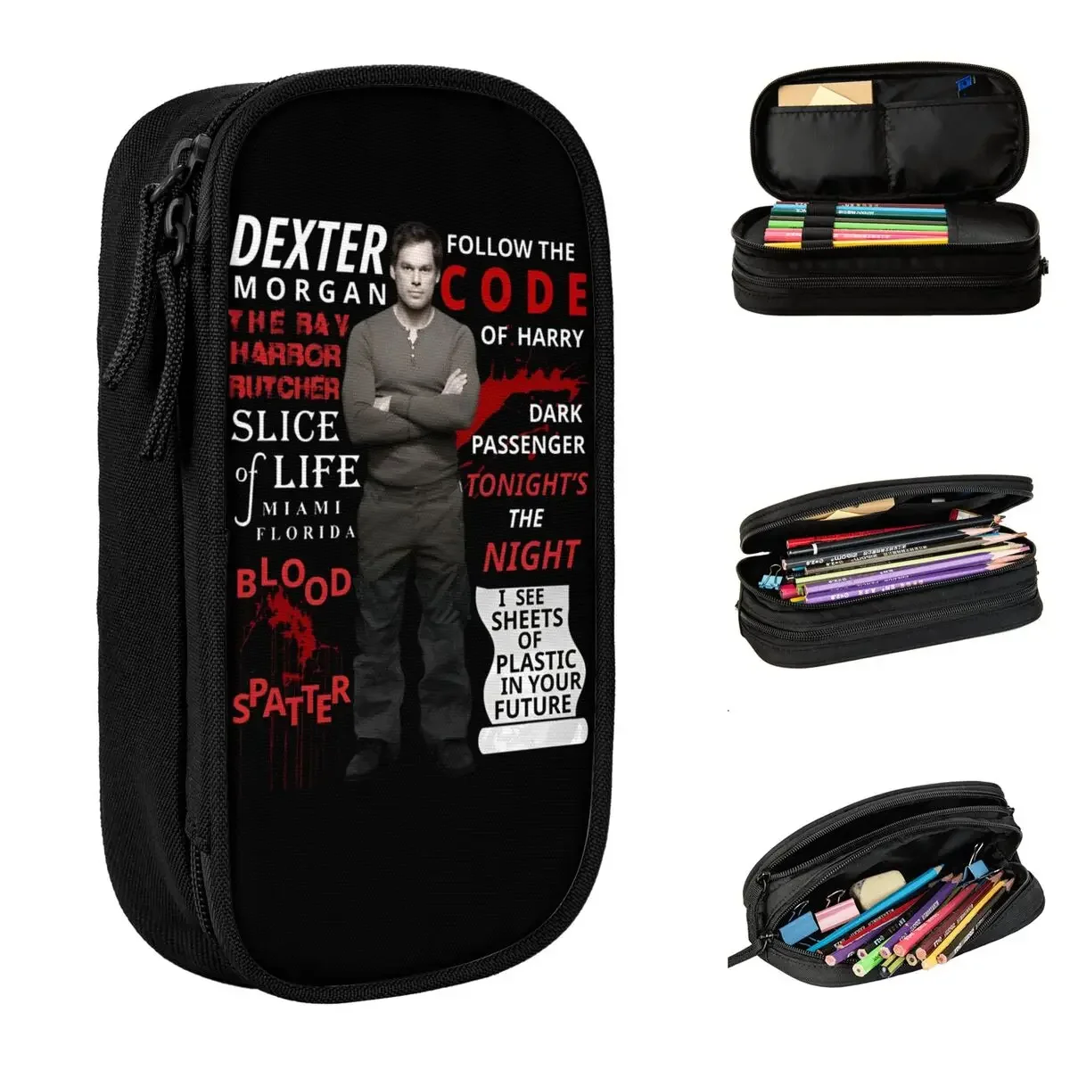 

DEXTER MORGAN Accessories Pencil Case Large Capacity Kids School Supplies Pencil Box Suprise Gift