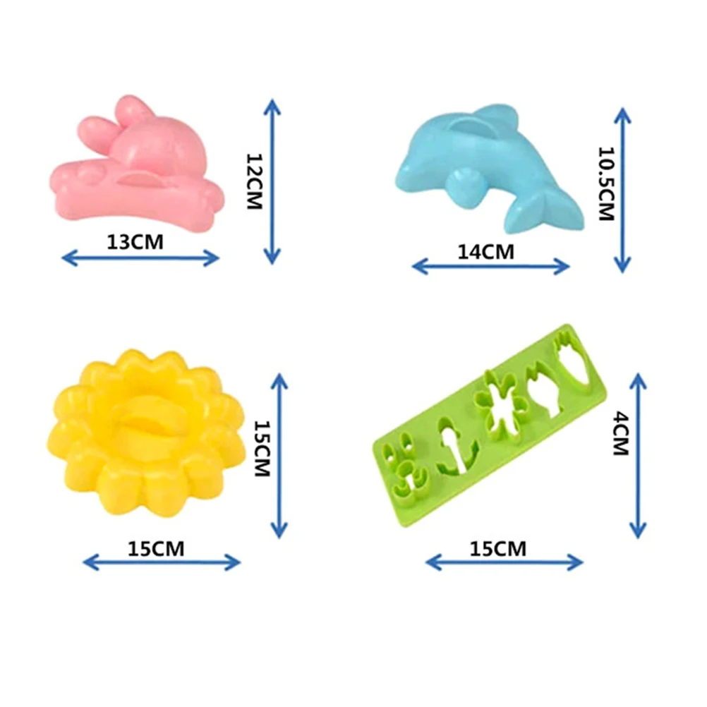 

Cute Onigiri Mold Rice Ball Maker Sushi Shaper Rabbit Dolphin Flower Expression Kitchen Gadget Set For Kids Lunch