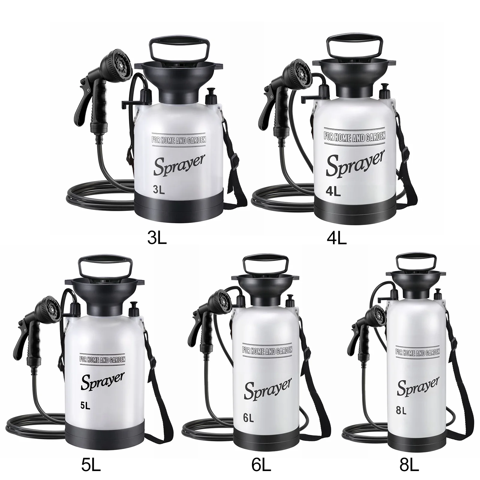 Portable Shower with 3 Meter Long Hose Beach Shower Multi-Functional Shower Pump for Hiking Traveling Garden Beach Pet