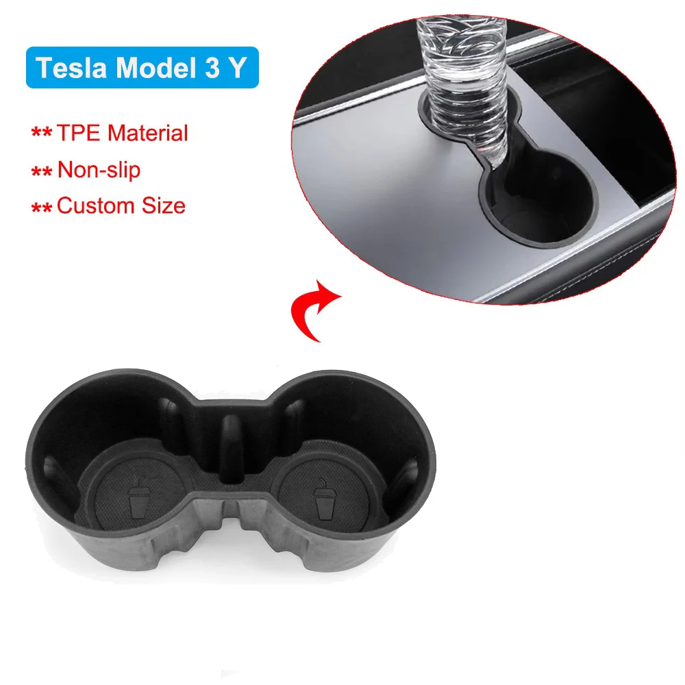 Car Storage Box For Tesla Model Y 3 Center Console Trays Armrest Hidden Box Bins Cup Holder Organizer Auto Interior Accessories