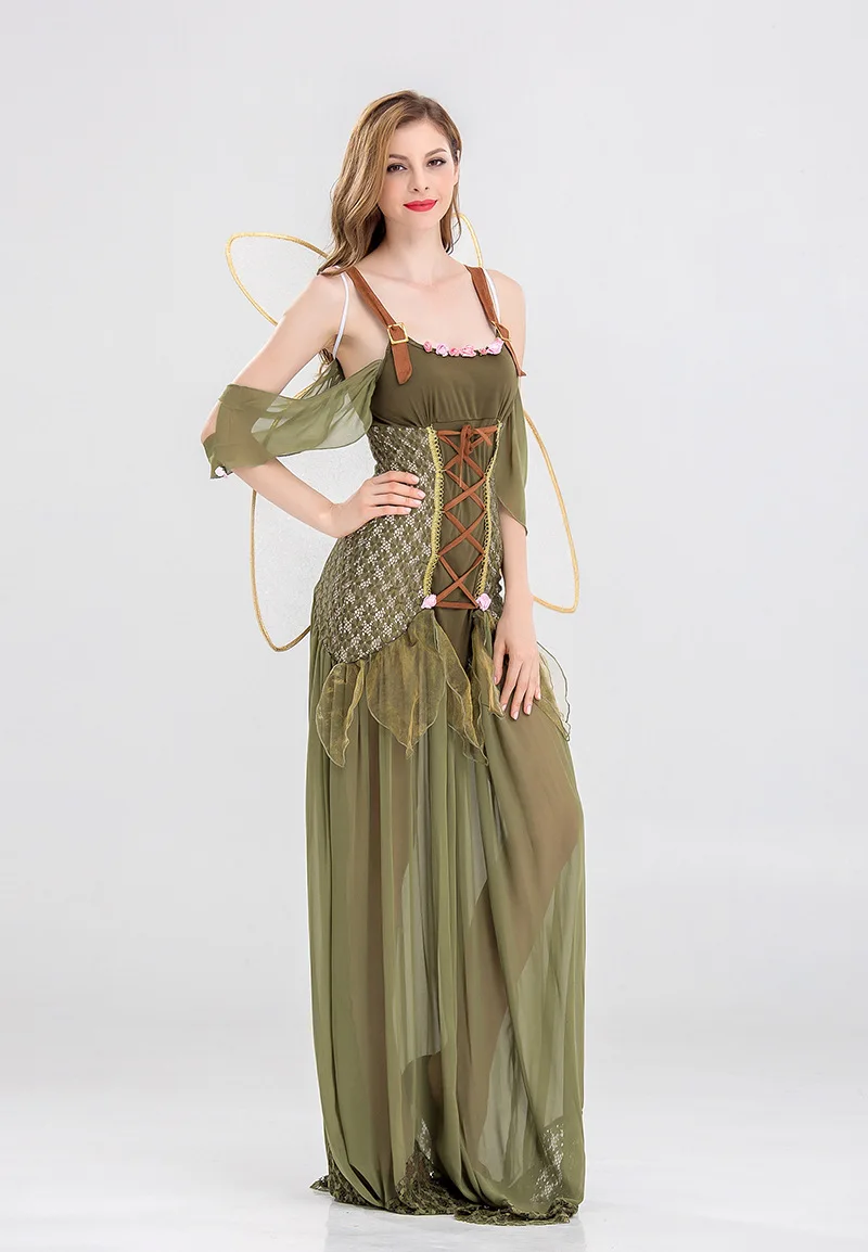 

Хэллоуин Лесной Эльф Цветочная Фея Принц Ангел DS Представление Косплей Большой Размер Крыло Костюм een