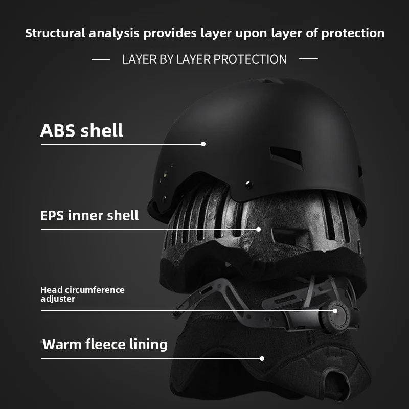 New Lightweight All-in-one Goggles Ski Helmet Men's and Women's Children's Outdoor Skiing and Snowboarding Equipment