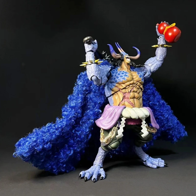 1/12 Male Soldier One Piece OP Kaido Governor General Of The Beast Pirates Regiment Plush Cloak Prop For 6in Action Figure Body