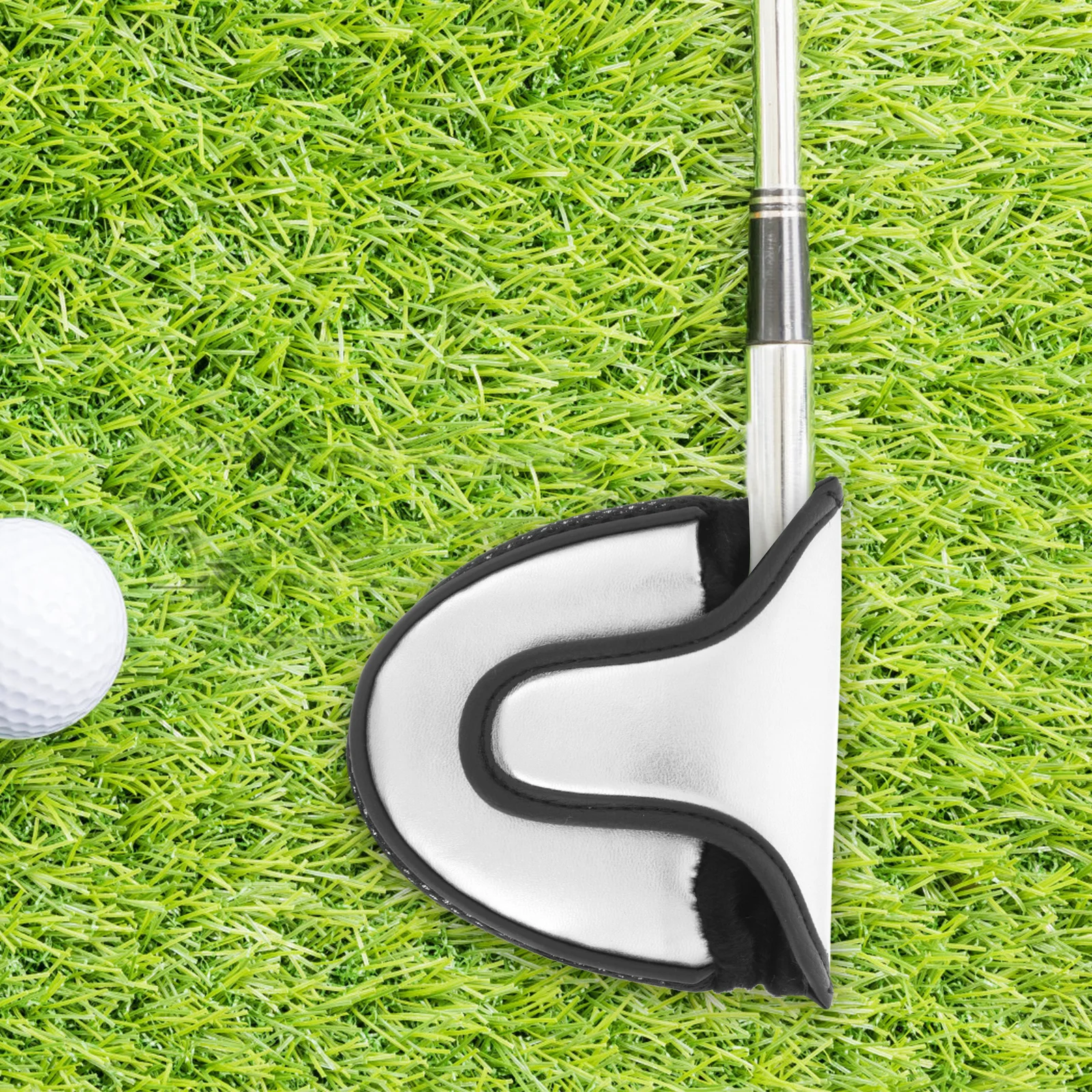 

Golfs Putter Protective Cover PU Head Cover Elastic Soft Surface Golf Club Protector Scratch Resistant Golf Supplies