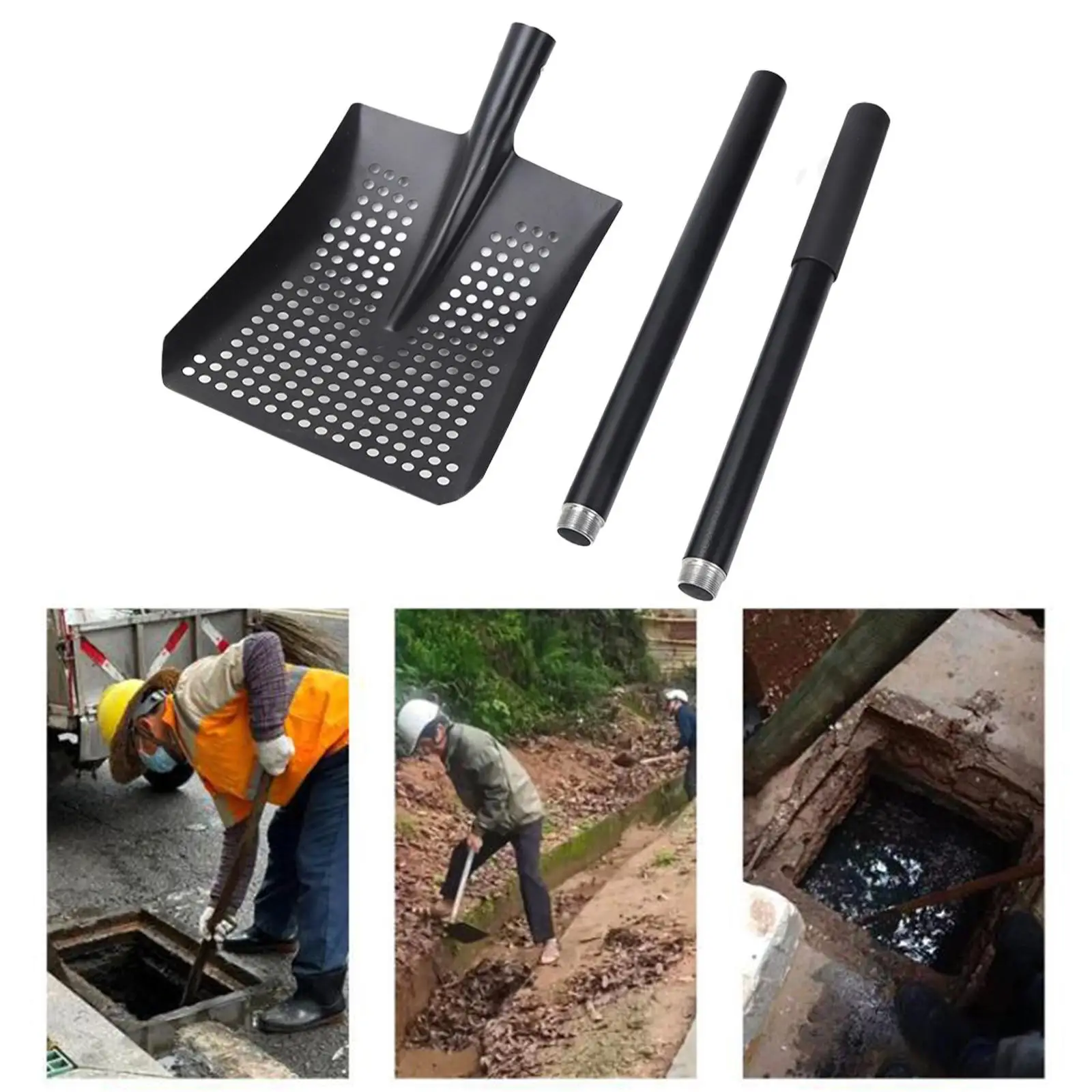 

Sifting Shovel Wear Resistant Accessory Portable Garden Hand Tool Professional Easy to Use Sifter Shovel for Sheep Stall Beach