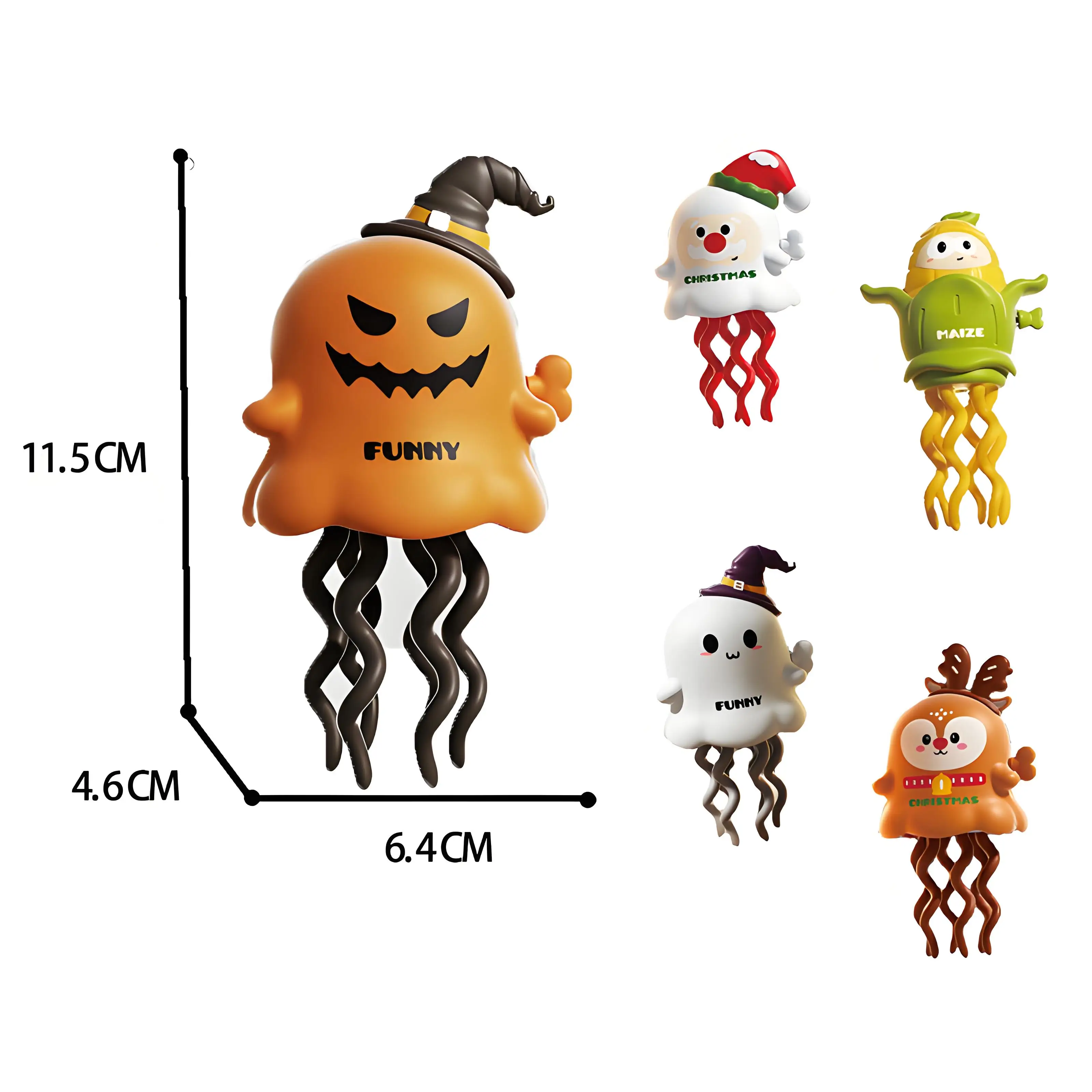 Dansende geesten en dansende maïs Kinderen Uurwerk Huisdierspeelgoed Cartoon Interactief Bewegend Educatief Peuterspeelgoed Halloween Kerstcadeau