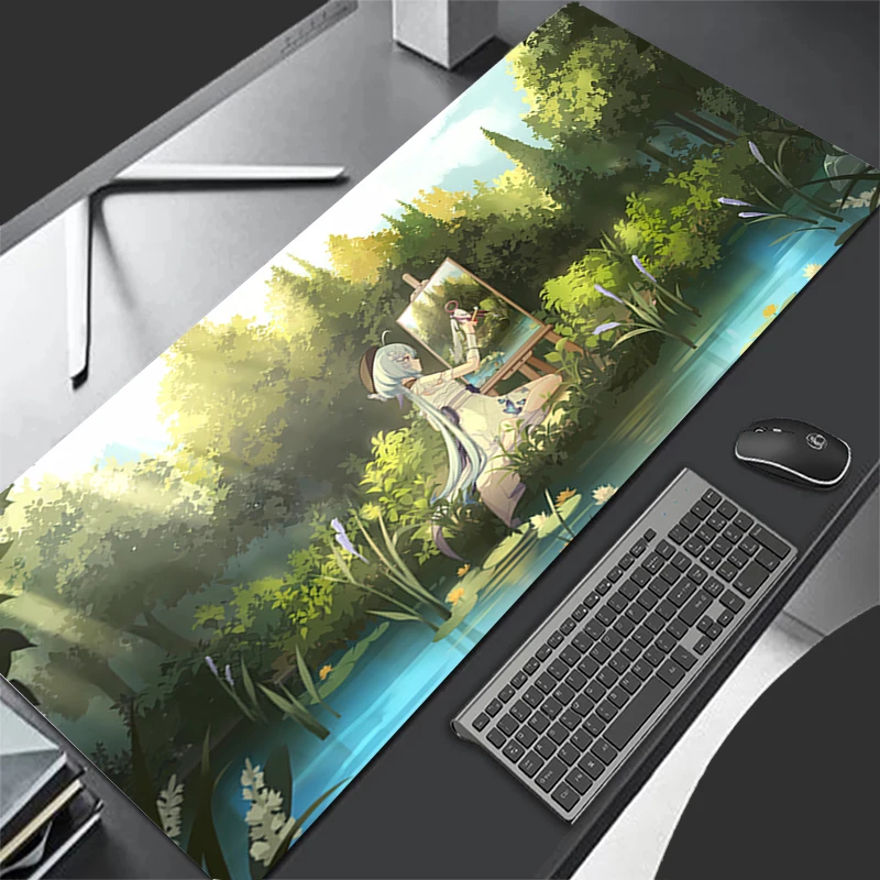 Mousepad Computer H-honkai Impact 3 Gaming Accessories Cartoon Keyboard Pad Office PC Rubber Mouse Pad Decoracion Desk Mouse Mat