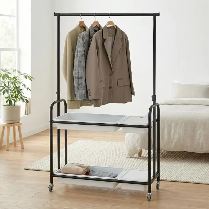 modern-simple-clothing-storage-rack-steel-frame-four-layer-storage-rack-iron-storage-rack-multifunctional-wardrobe-tw