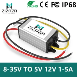 DC - DC Transformers 8-35V 12V 24V To 5V 12V 1A 2A 3A 4A 5A Buck Converter Power Inverter Voltage Stabilizers Car Adapters