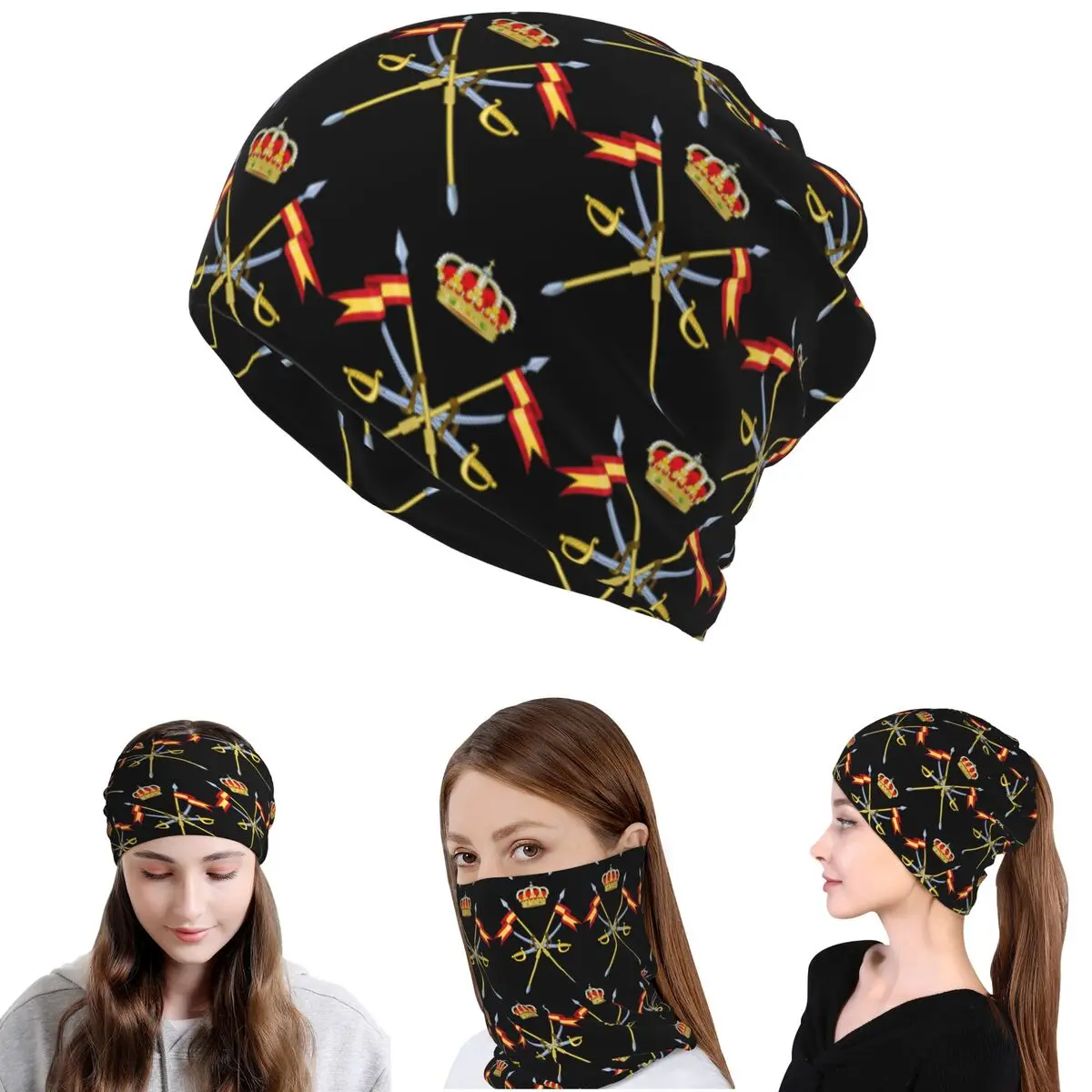 

Emblem Of The Spanish Civil Guard Bandana Neck Cover Mask Scarf Multifunction Balaclava Beanies Hat Unisex Adult Breathable