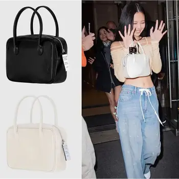 Women's handbag JENIEE Hot Sale Small Square Shoulder Bag Korean Brand Mini High Quality Leather Jennie Satchel Crosbody Bag