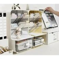 Nuevo Organizador de Escritorio con Compartimentos para Plumas y Material de Oficina