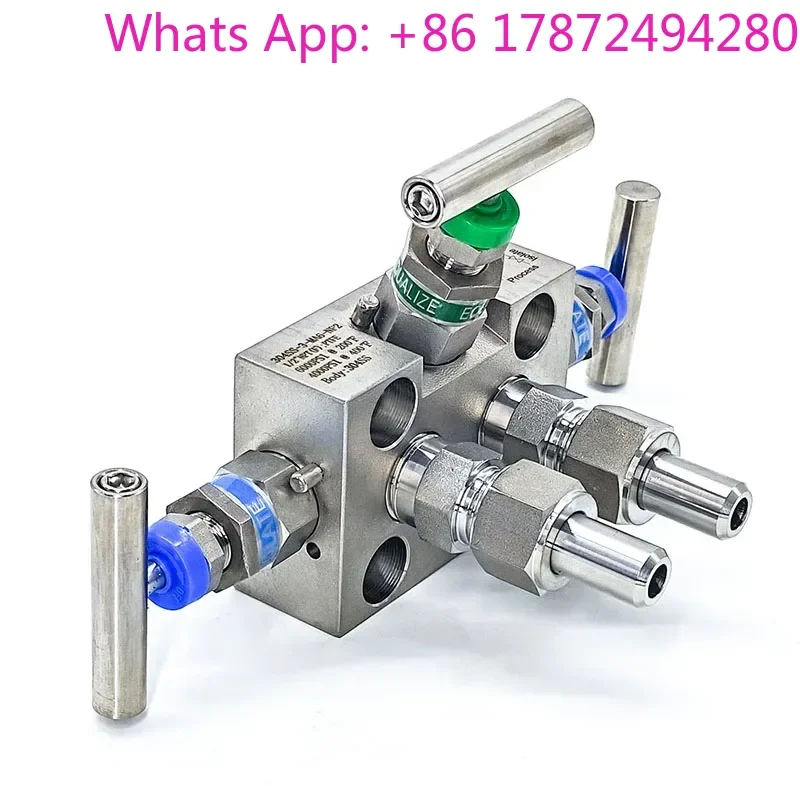 Stainless Steel Three Valve Group EJA3051 Integrated Transmitter Valve Cut-Off Welding Matching