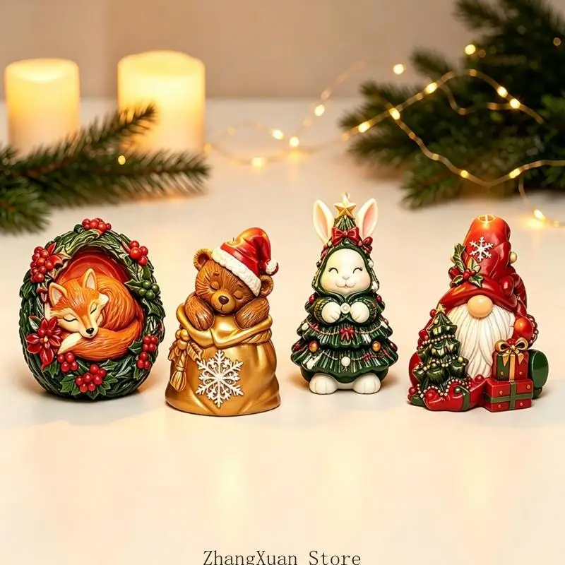3D-Weihnachtsgießform für Weihnachtskerzenherstellung und Bastelprojekte 3XUF – Detail 2