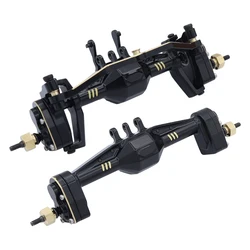 RCGOFOLLOW TRX4M Full Brass Front & Rear Axle Portal Axle with Steering Link 1/18 RC Crawler Car Bronco Defender Upgrade Parts