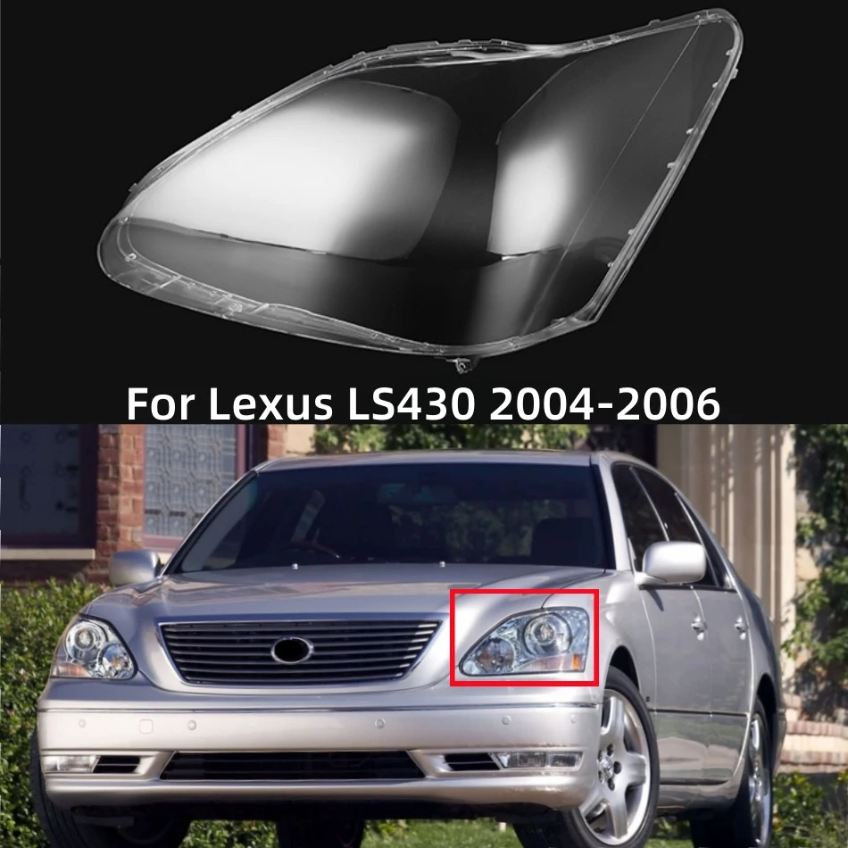 For Lexus LS LS430 2004 2005 2006 Car Decorations Accessories Headlights Lamp Cover Replace The Original Lens