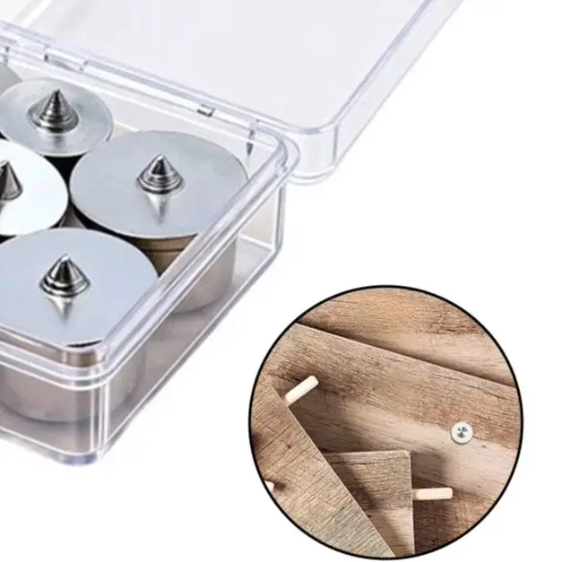 8pcs Wood Dowel Center Marking Pin Kit 6-12mm Alloy Steel Locating Spikes For Carpentry Tenon Hole Alignment Timber Work