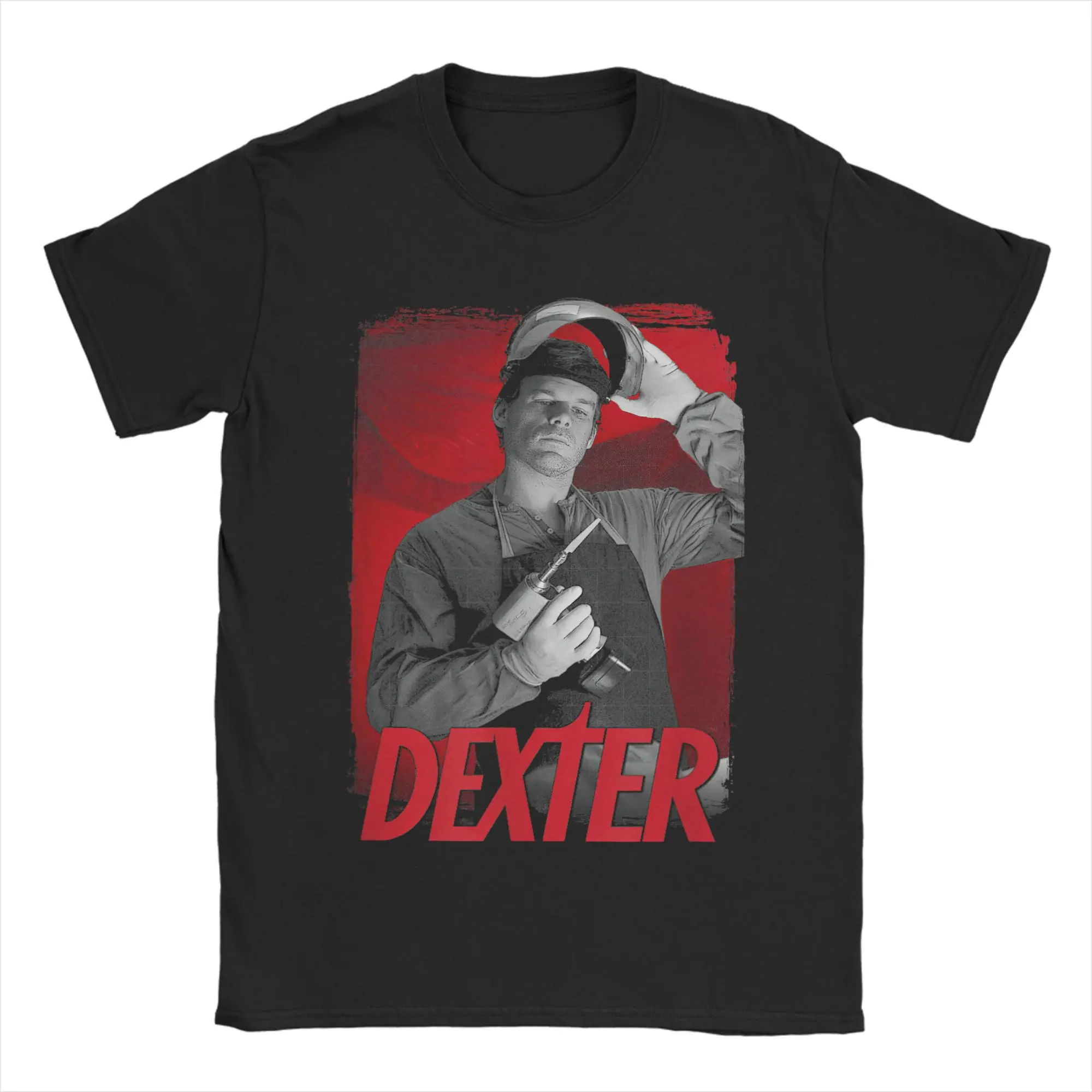 

Новинка, футболки с надписью Saw Dexter Morgan, хлопковые футболки унисекс с короткими рукавами из фильма ужасов и круглым вырезом, летняя одежда