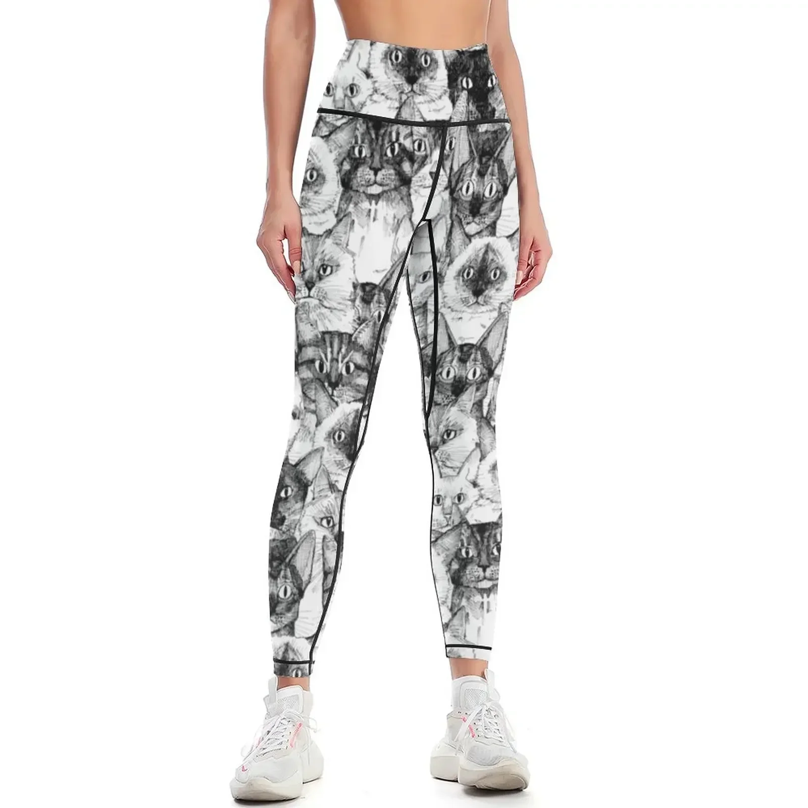 

just cats Leggings workout shorts flared sports for gym sports for push up Womens Leggings