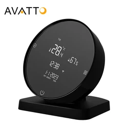 Avatto-Smart湿度センサー,WI-fi,Tuya ir,接続された温度計,alexa,GoogleHomeと互換性があります