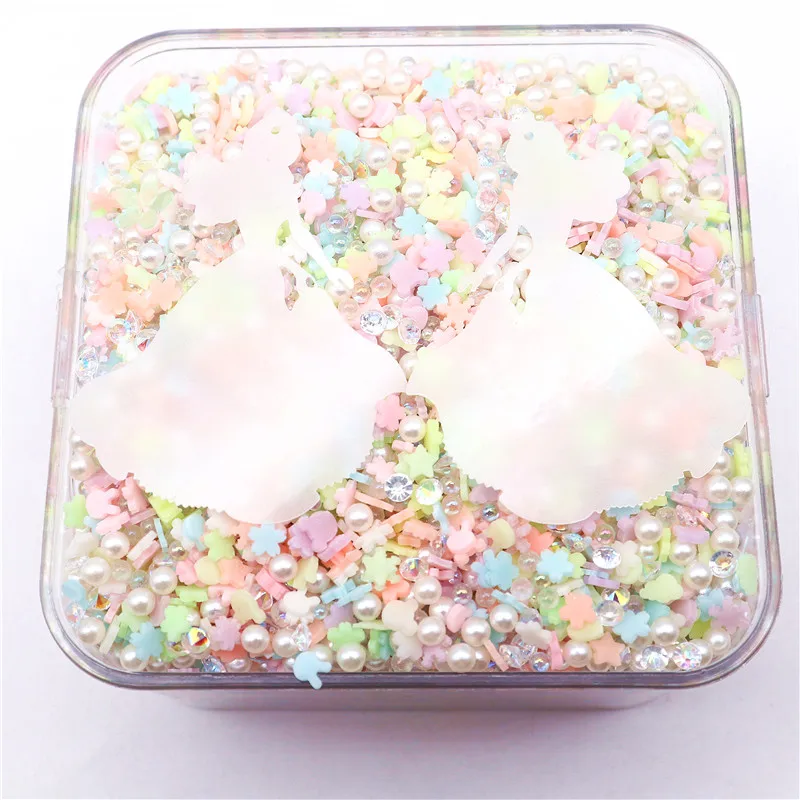 Mixed Star Snowflake Luminous Polymer Clay Beads Diamonds Sprinkles for Slime Crystal Mud Filling DIY Nail Art Craft Decoration