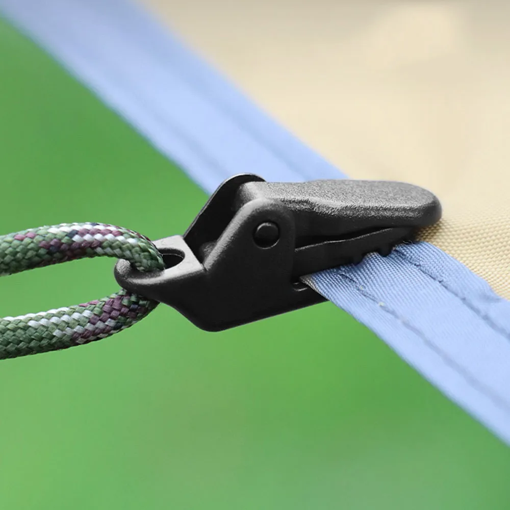 Tent Accessories Shelter Tarp Alligator Clip For Fixed Wind Proof, Awning Tent Hook Crocodile Clamp Plastic Clips