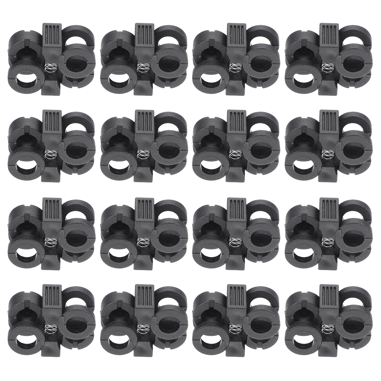 30 Uds. Hebillas para cordones de zapatos, conectores de cordones de zapatos confiables de plástico, zapatillas, senderismo, correr, hebilla para cordones, hebilla para correa de zapatos