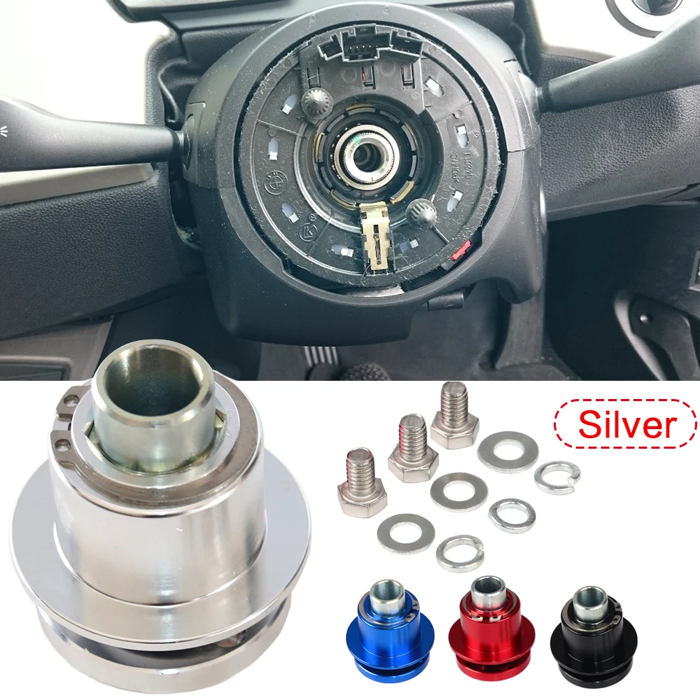 Universal Aluminum Alloy 360 Degree Car Steering Wheel Quick Release Disconnect Hub Adapter Auto Steering wheel Snap Off