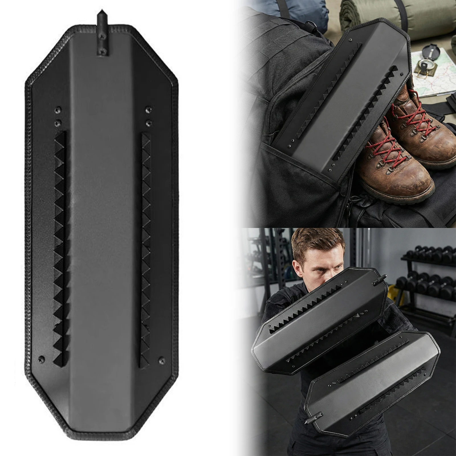 

Aluminum Alloy Metal Arm Guards Armor Self-defence Arm Type Anti-Riot Shield for Outdoor School Mall Home Company