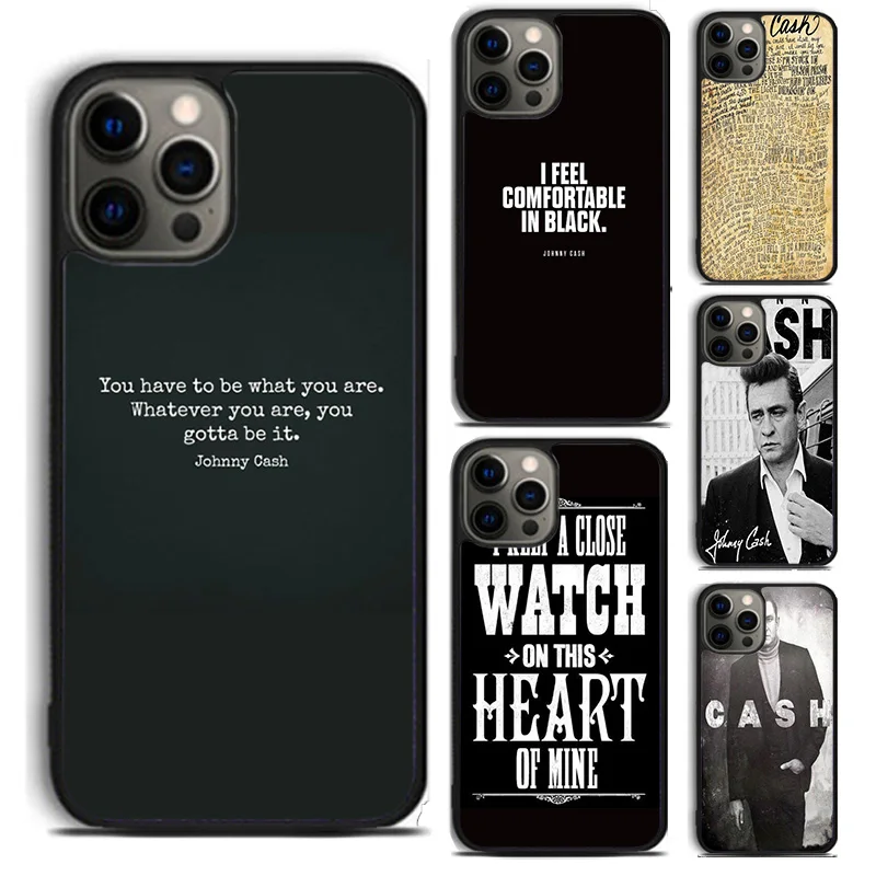 Johnny Cash The Finger Singer Rock phone Case Cover For iPhone 16 15 14 Plus X XR XS apple 16 11 12 13 mini Pro Max coque