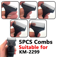 Kemei Hair Trimmer Limit Comb Universal Black Guards Hairdresser Hair Cutting Guide for KM-1931 KM-2299 1 2 3 4 5mm