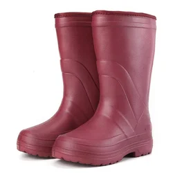 Fashion Women's Rain Boots Anti-Slip EVA Cotton Rain Shoes for Women Comfortable High Quality Waterproof Shoes Women Snow Boots