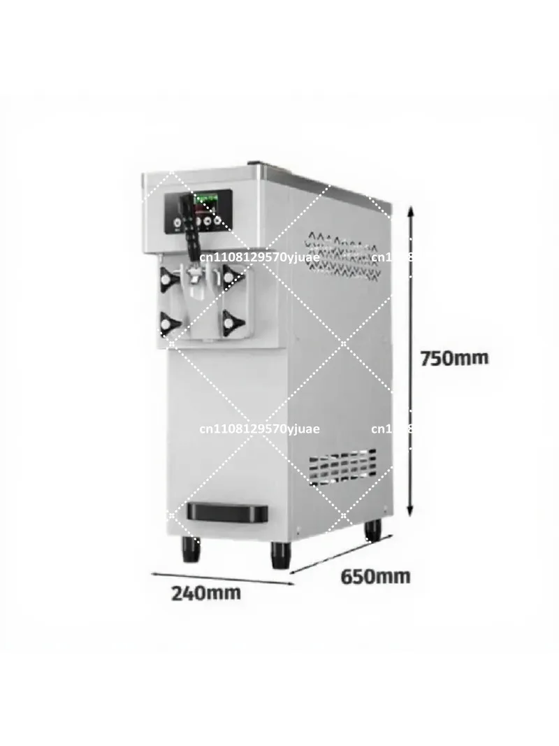 Portable Automatic Ice Cream Maker 110V 650W Home Soft Serve Machine with 1.5kg Storage for Homemade Desserts